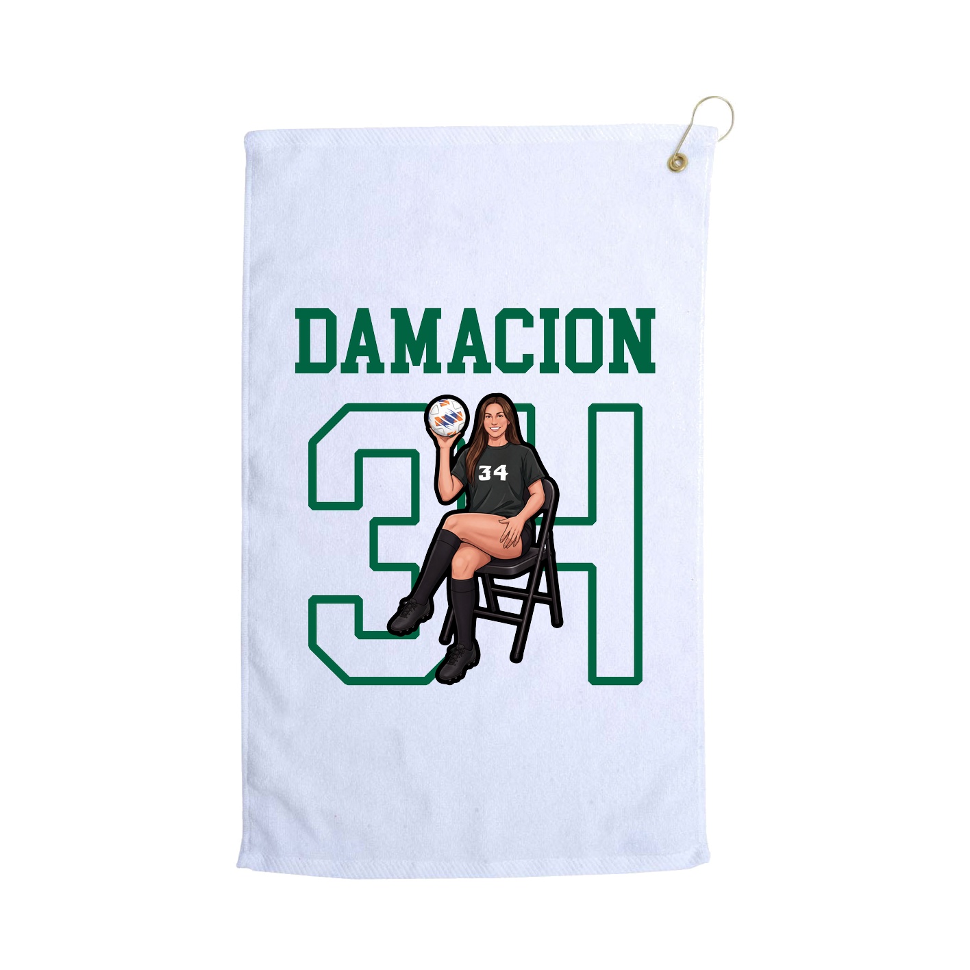 Golf Towel — Shirsey in White