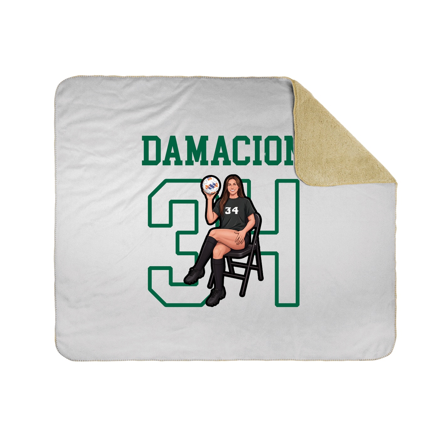 Throw Blanket — Shirsey in White