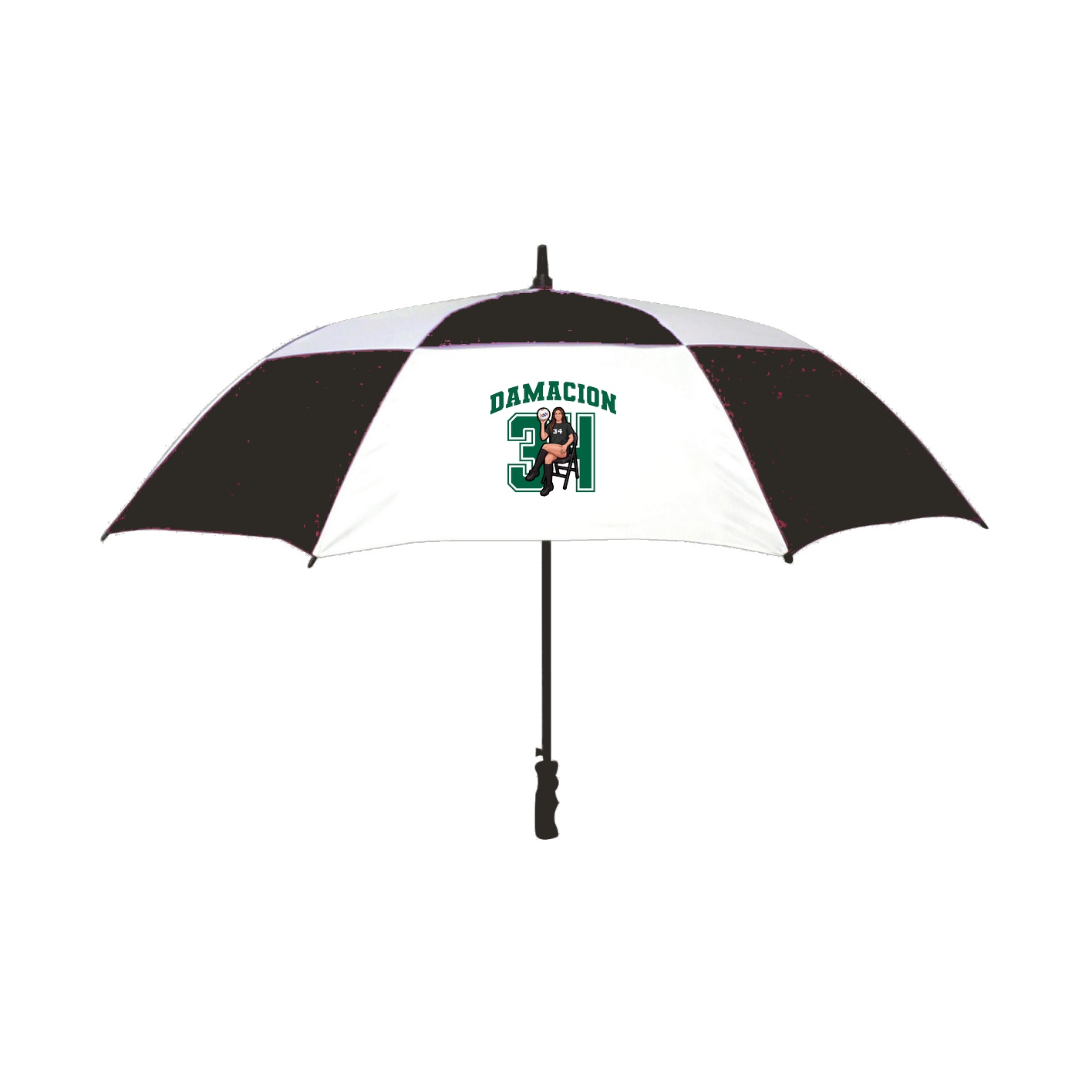 Golf Umbrella — Number in Black