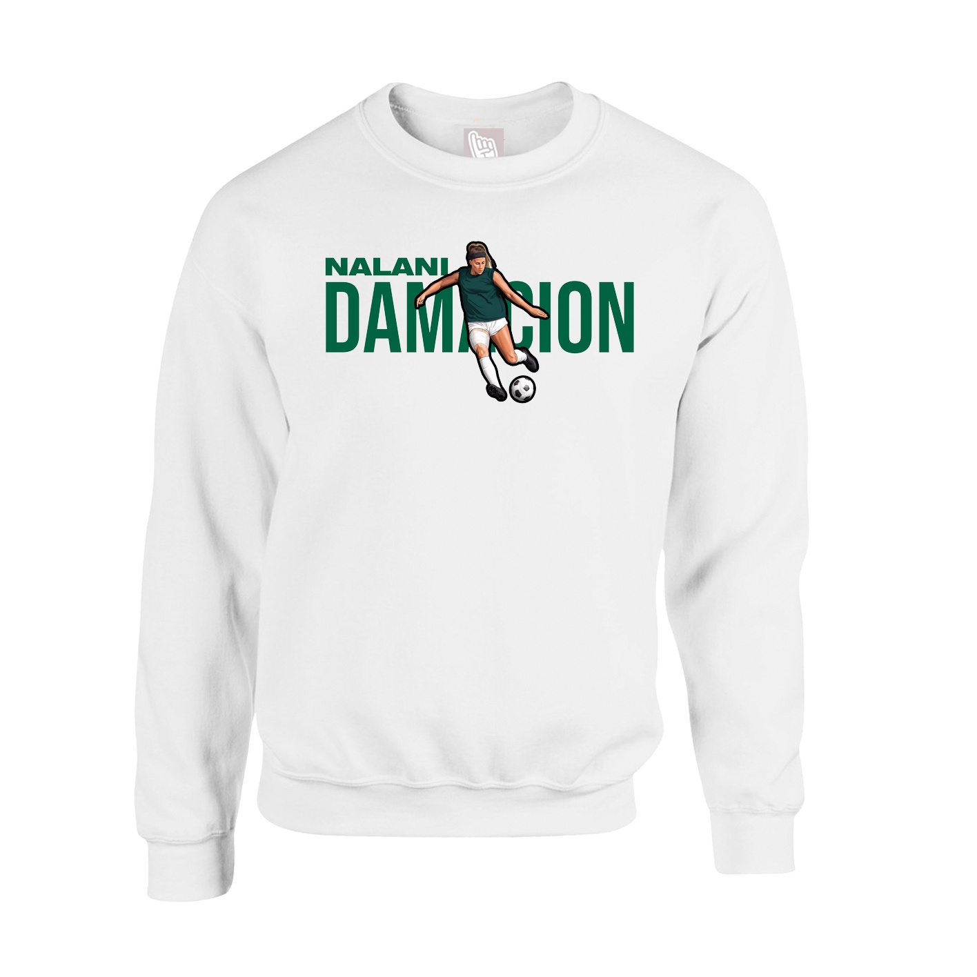 Fleece Crew — Player Name in White