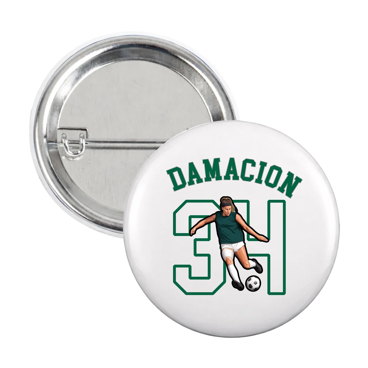 Game Day Button — Shirsey Arch in White