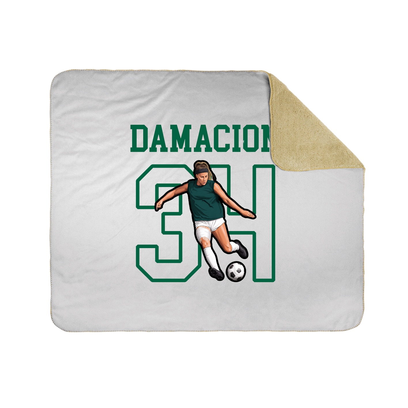 Throw Blanket — Shirsey in White