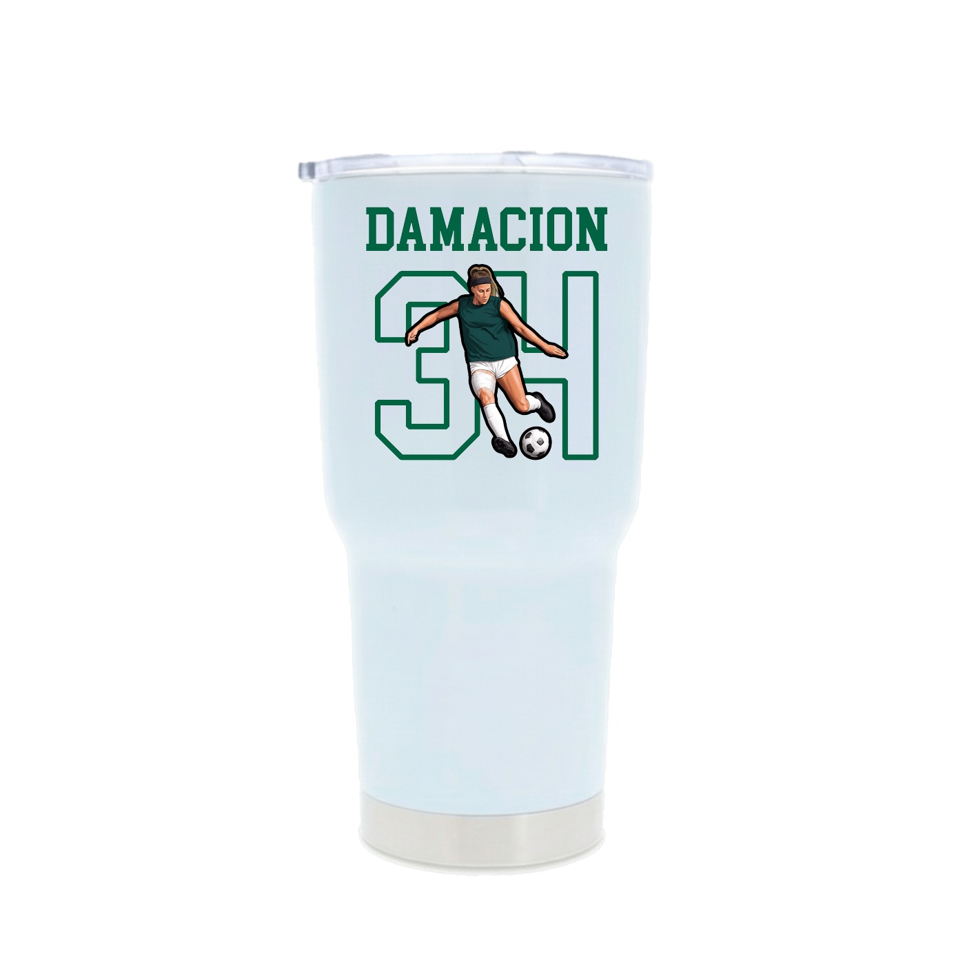 30oz Stainless Steel Tumbler — Shirsey in White