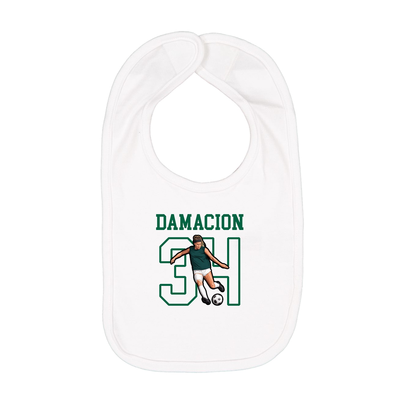 Infant Bib — Shirsey in White