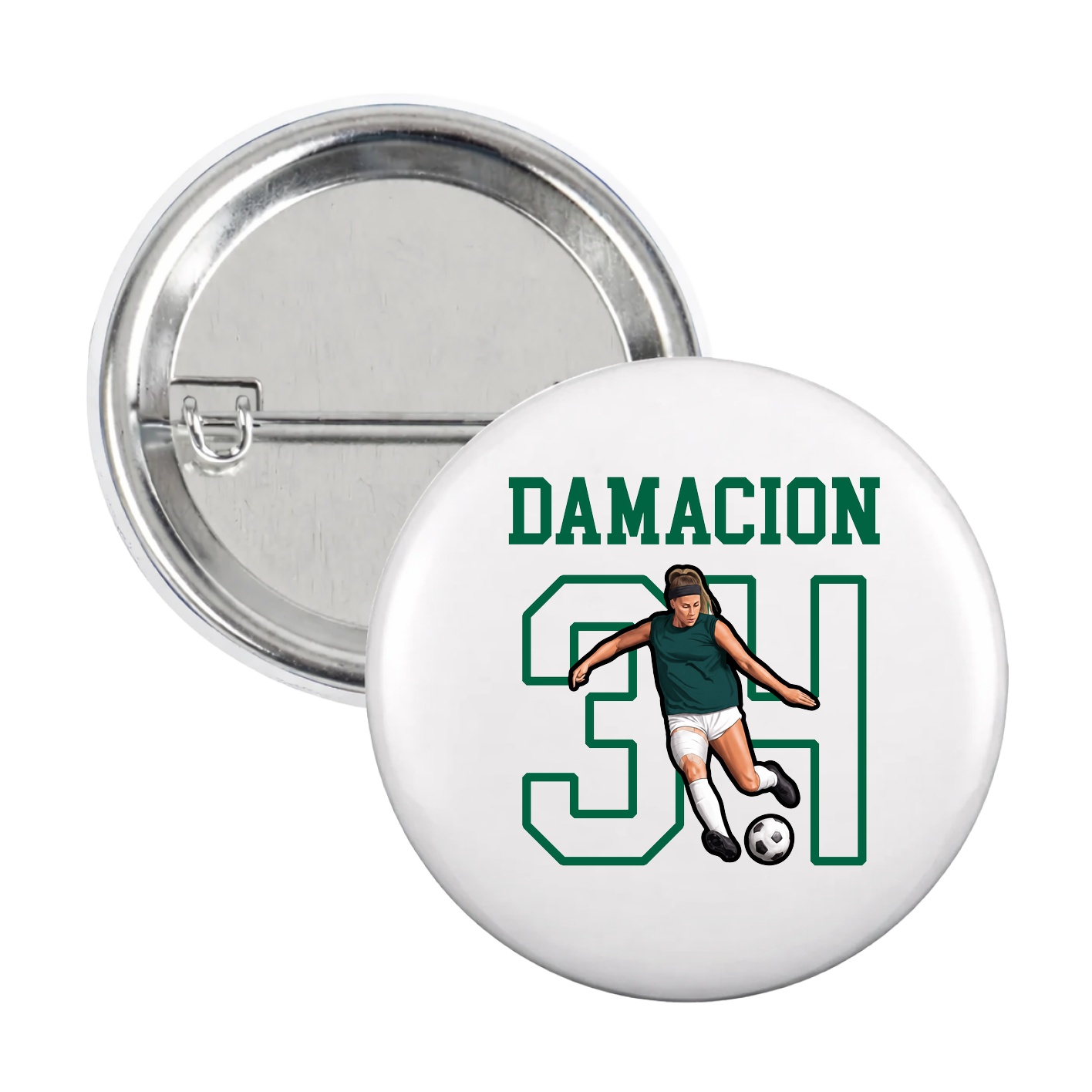 Game Day Button — Shirsey in White