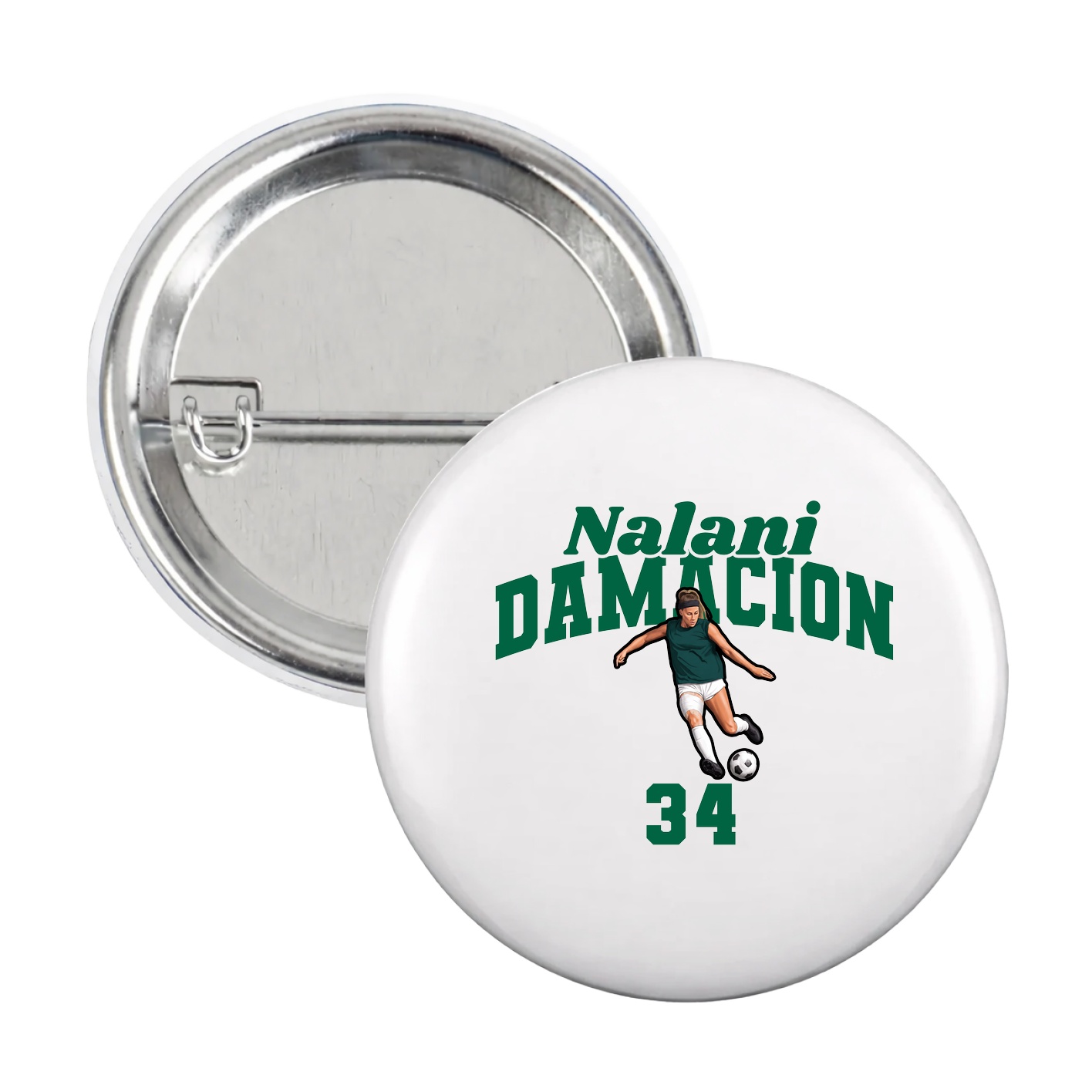 Game Day Button — Signature Arch in White
