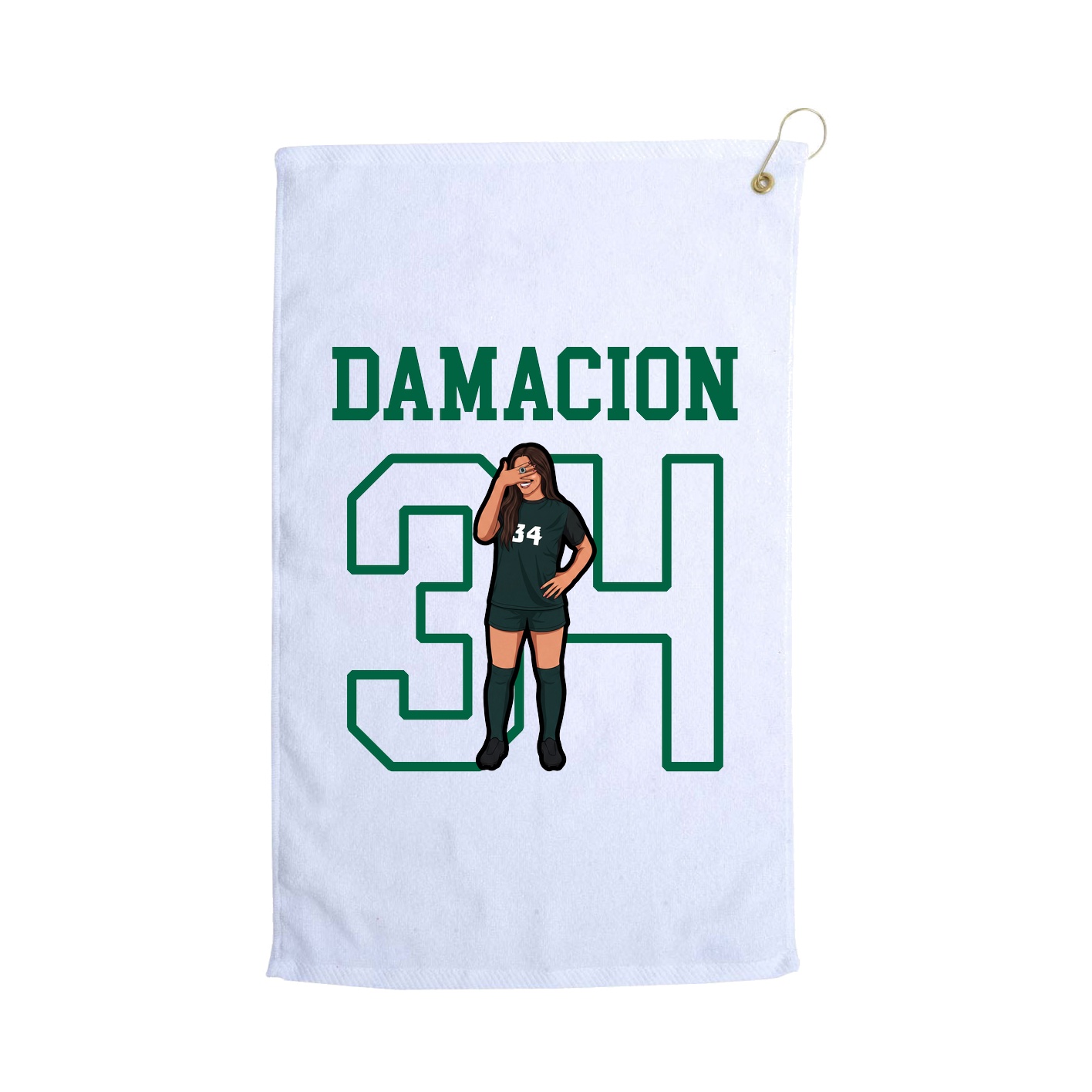 Golf Towel — Shirsey in White