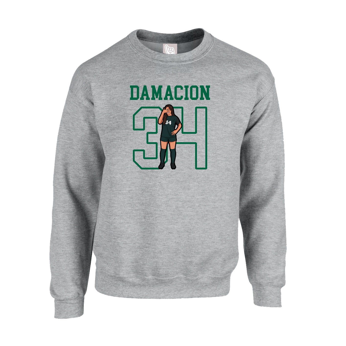 Fleece Crew — Shirsey in Grey