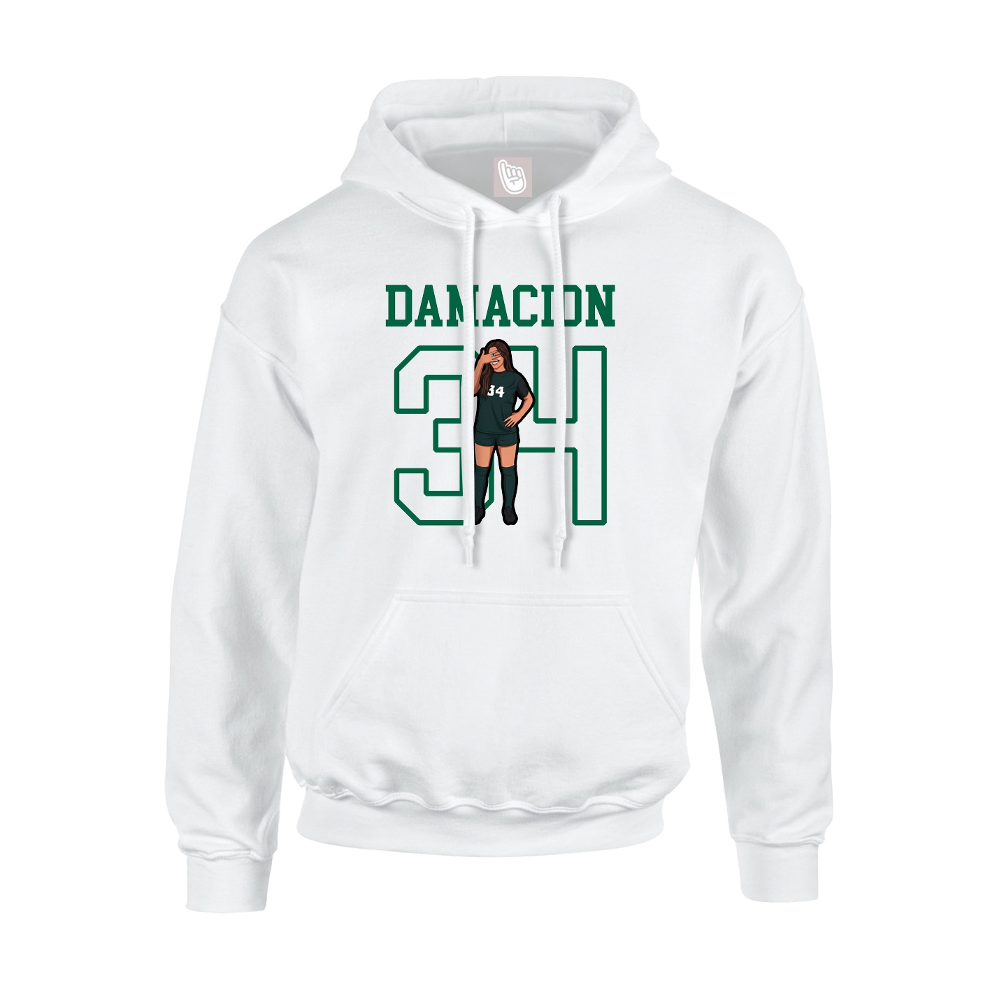Youth Hoodie — Shirsey in White