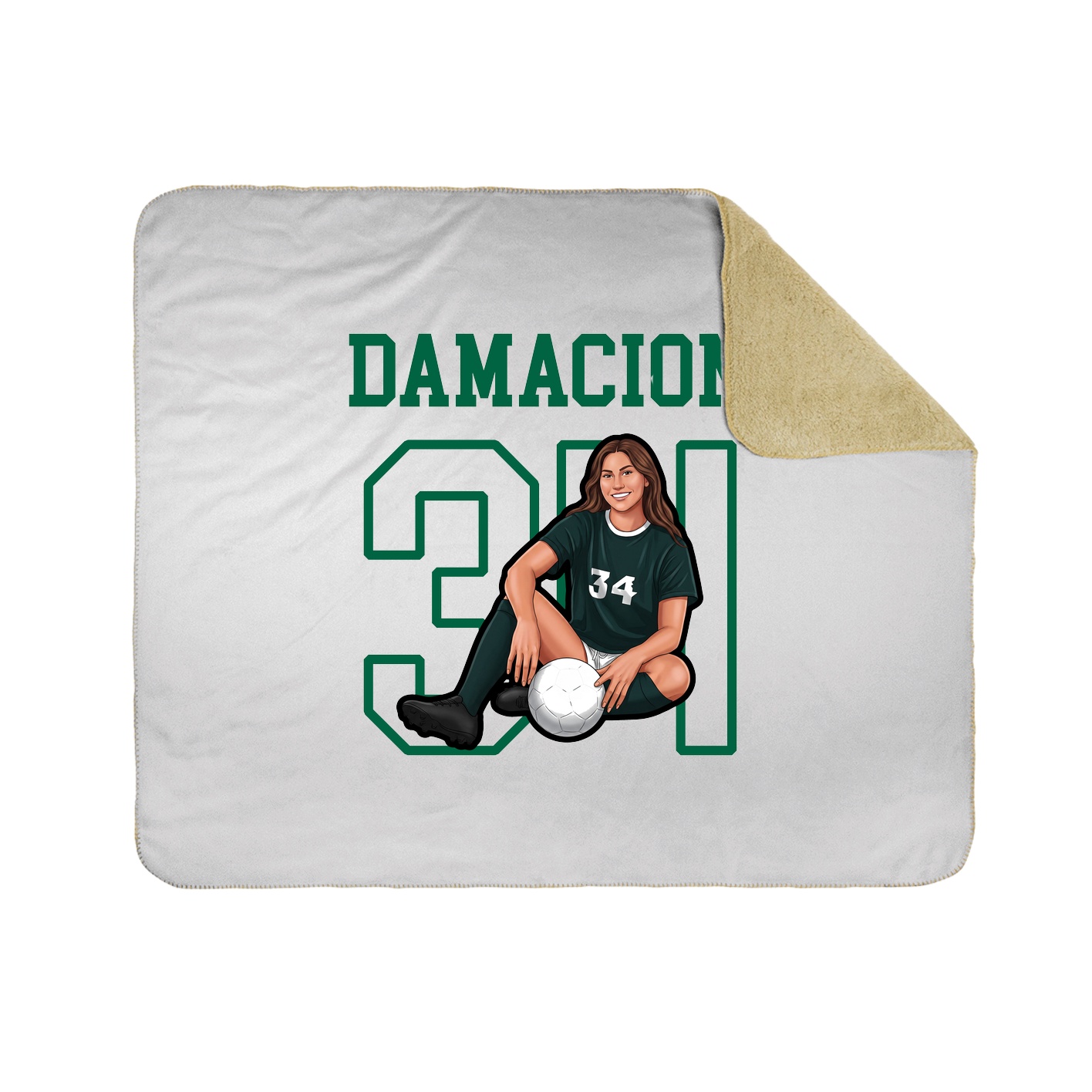 Throw Blanket — Shirsey in White