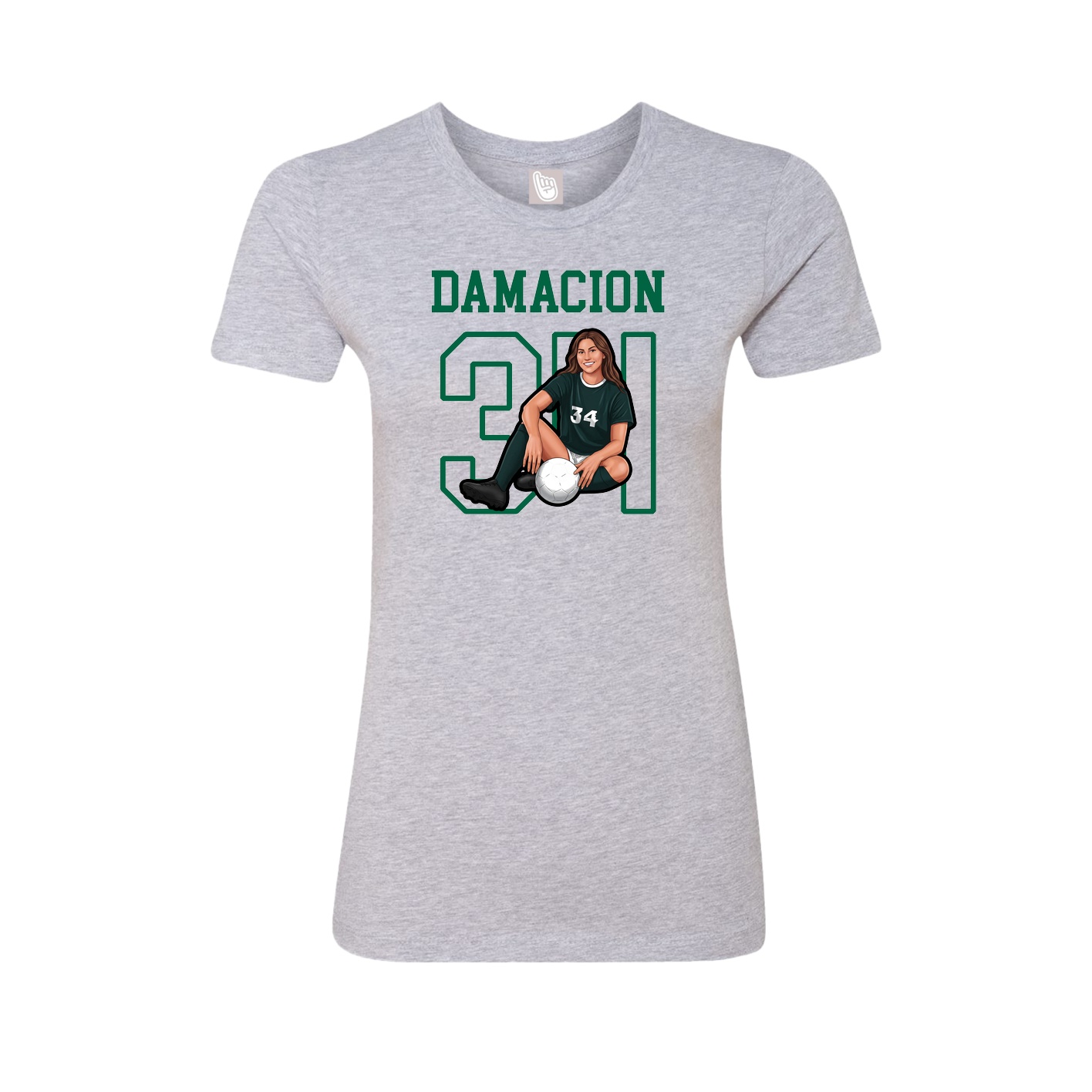 Fitted Women's Tee — Shirsey in Grey