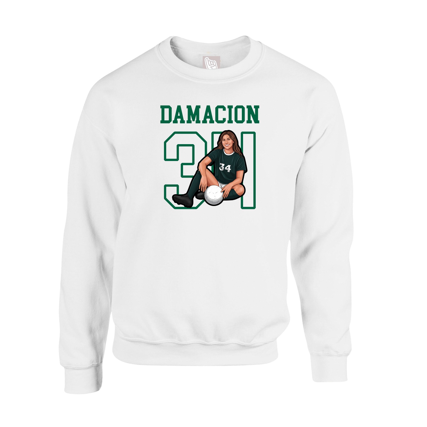 Fleece Crew — Shirsey in White