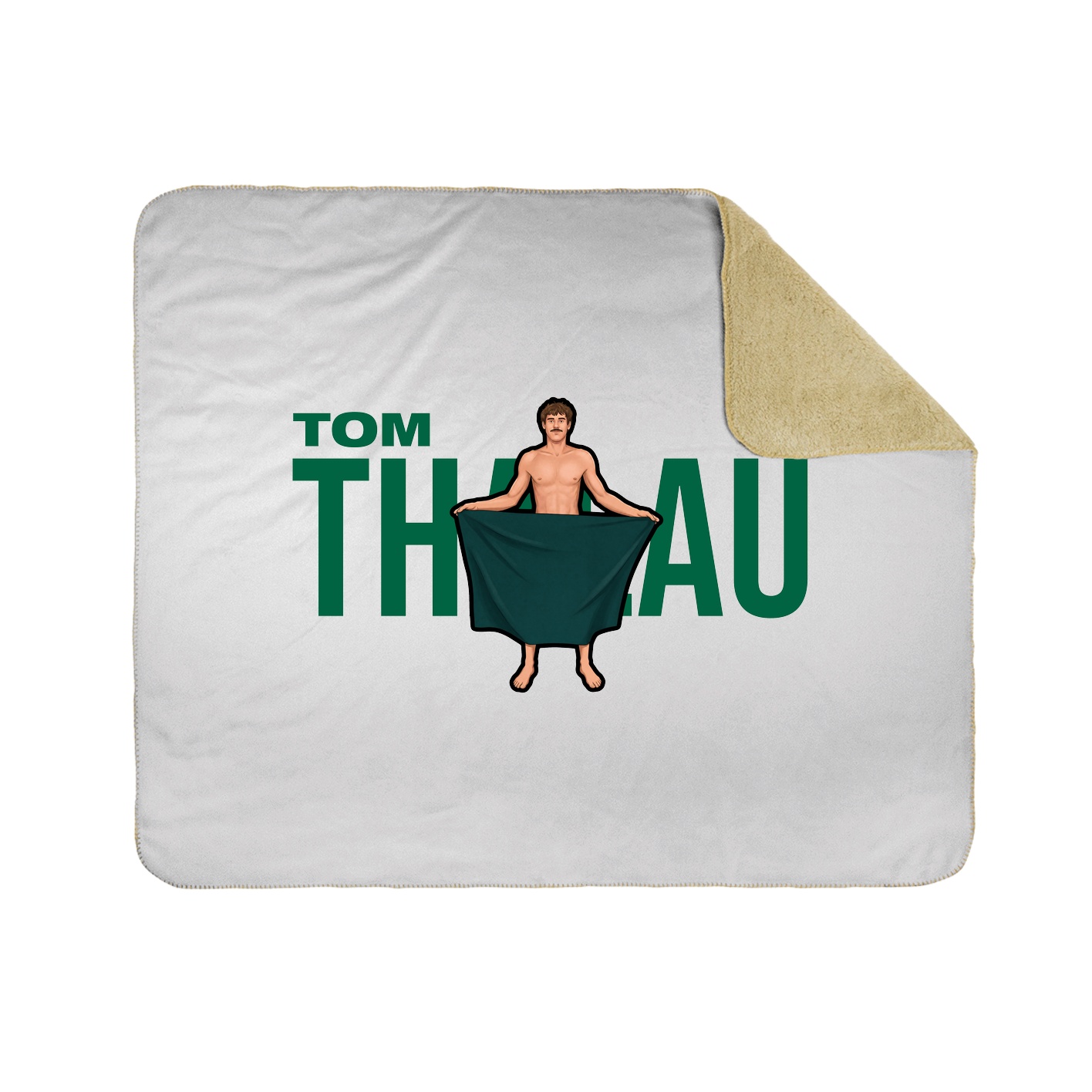 Throw Blanket — Player Name in White