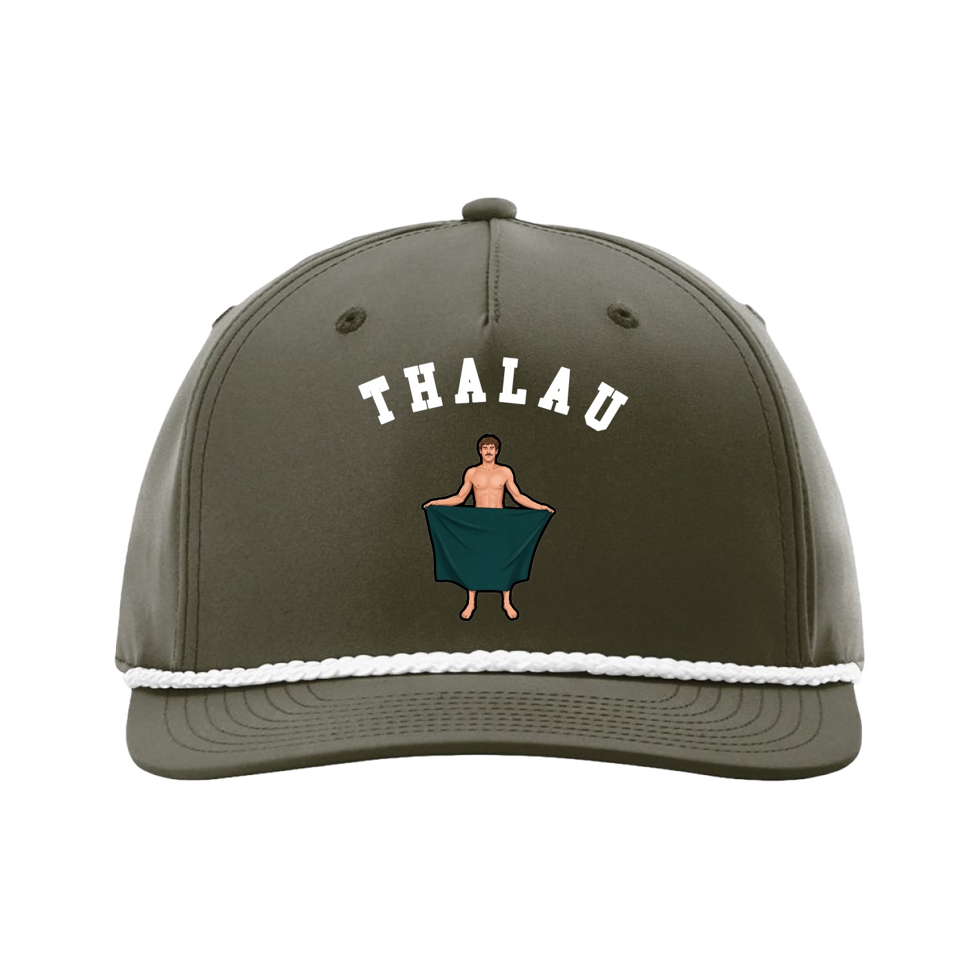 Five-Panel Classic Rope Cap — Shirsey Arch in Green