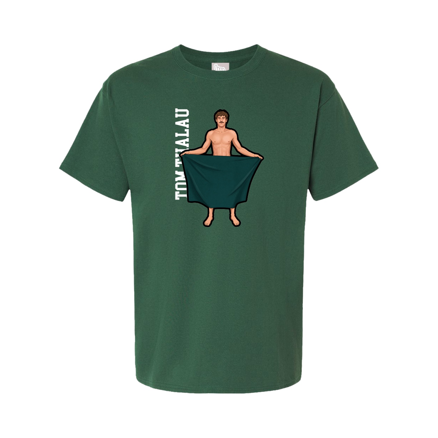 Tee — Name Vertical in Green