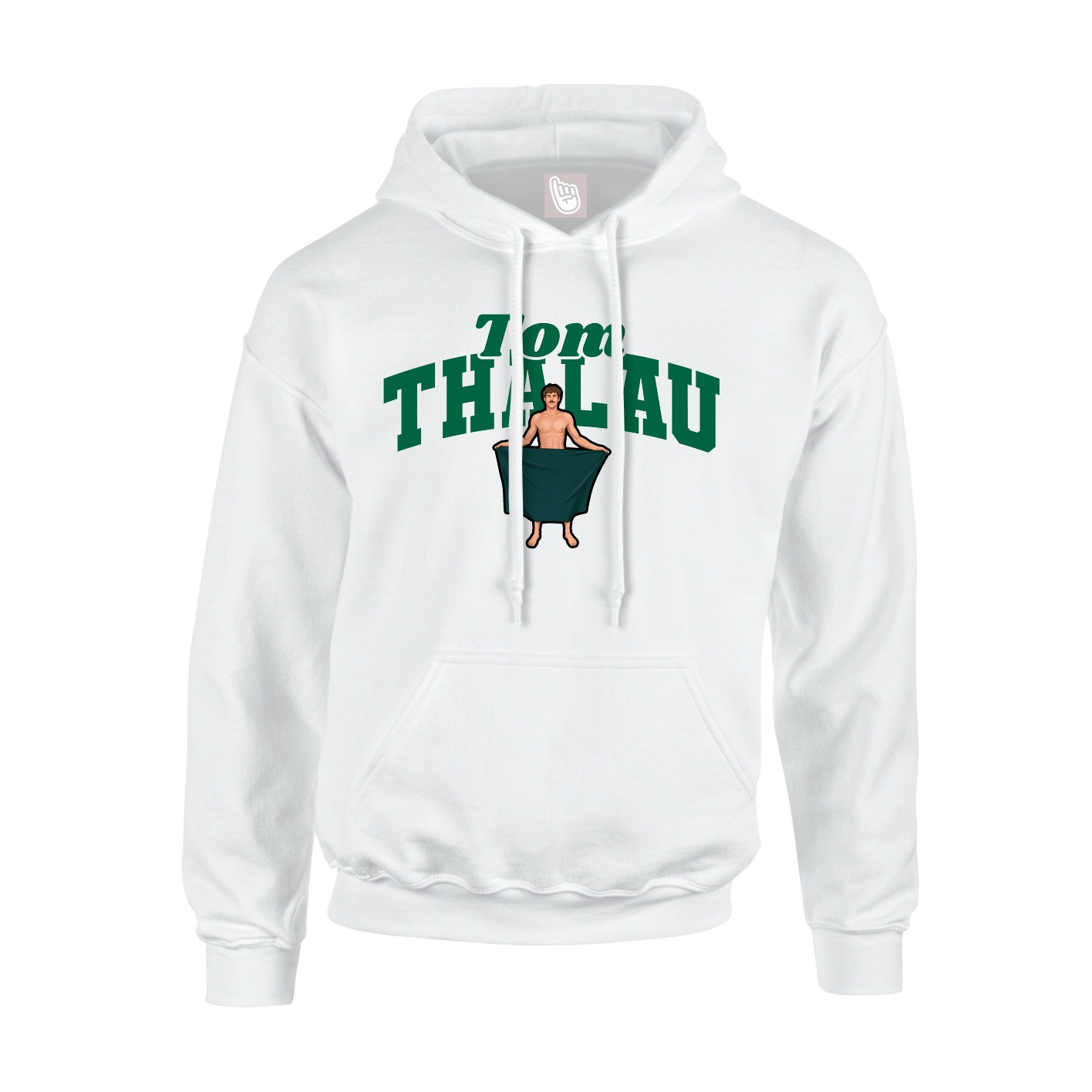 Hoodie — Signature Arch in White