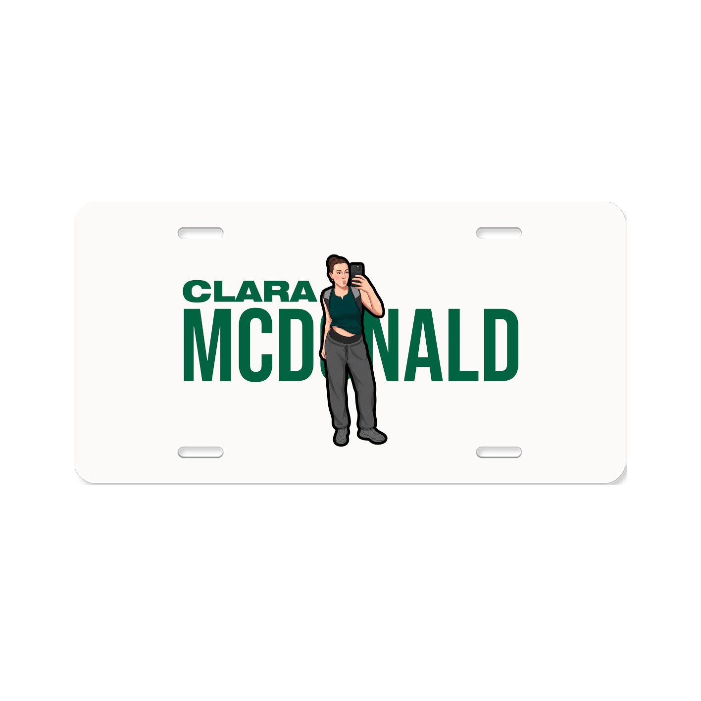 License Plate — Player Name in Classic