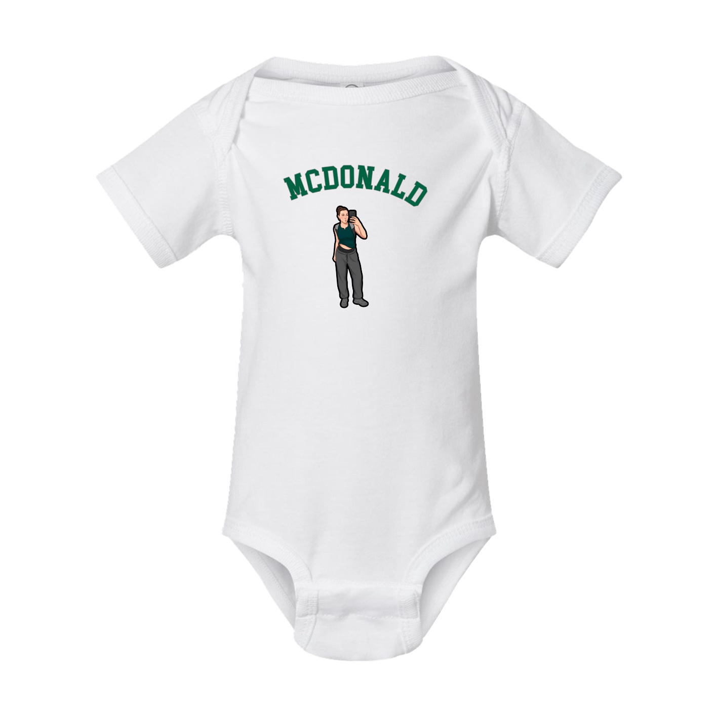 Baby Onesie — Shirsey Arch in White