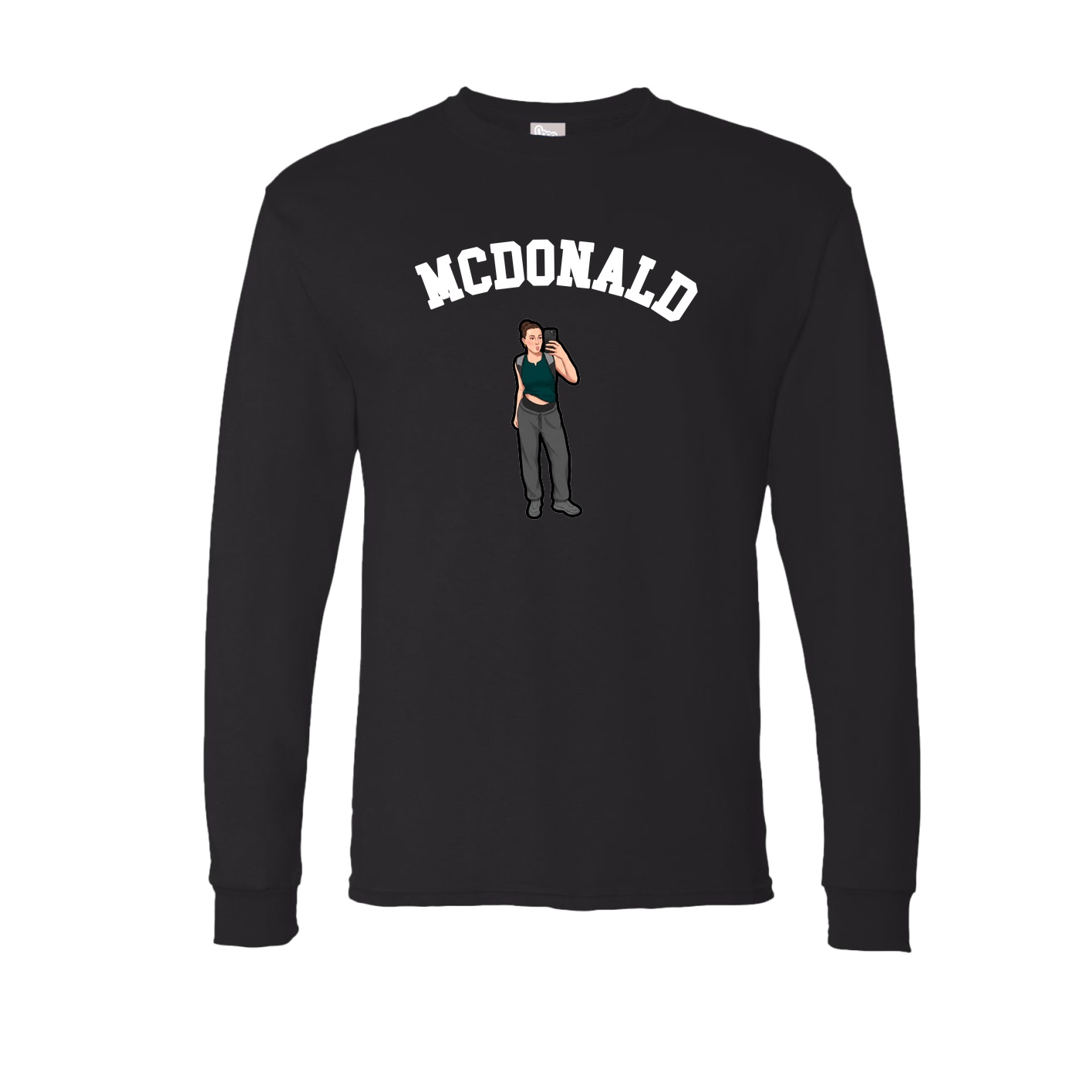 Long Sleeve Tee — Shirsey Arch in Black
