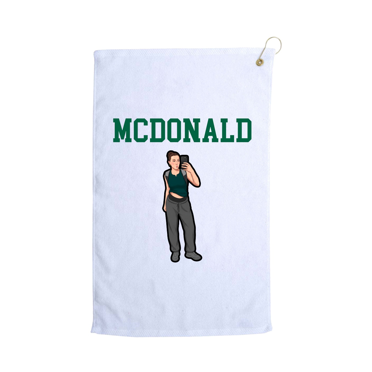 Golf Towel — Shirsey in White