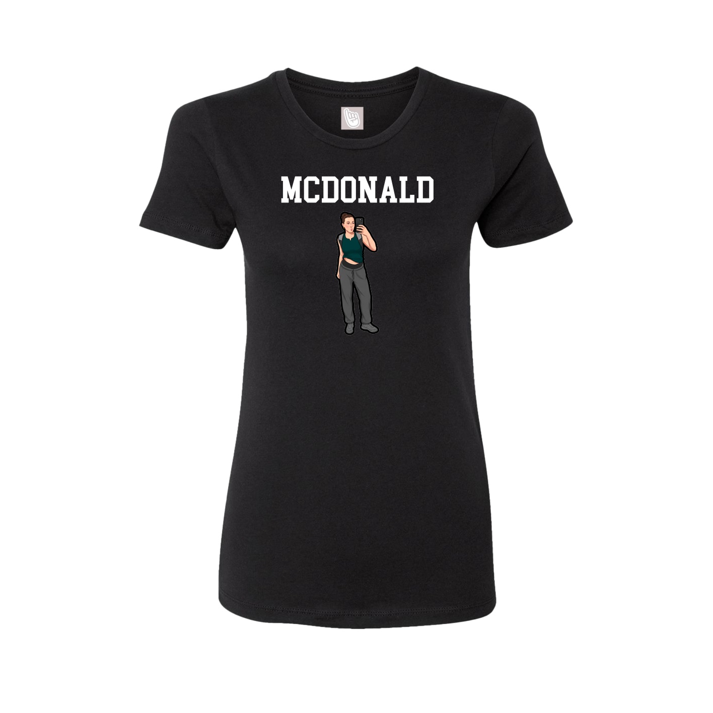 Fitted Women's Tee — Shirsey in Black