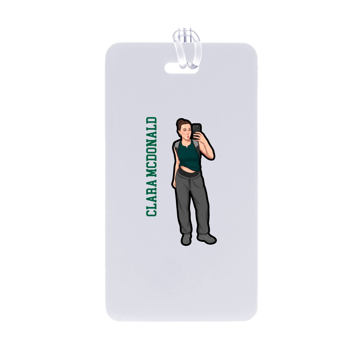 Bag Tag — Name Vertical in Classic