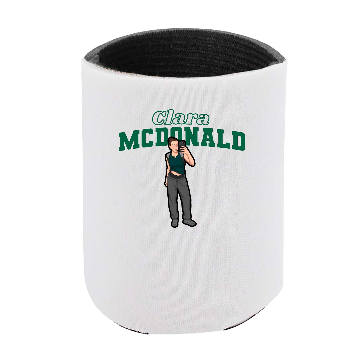 Can Holder — Name Arch in White