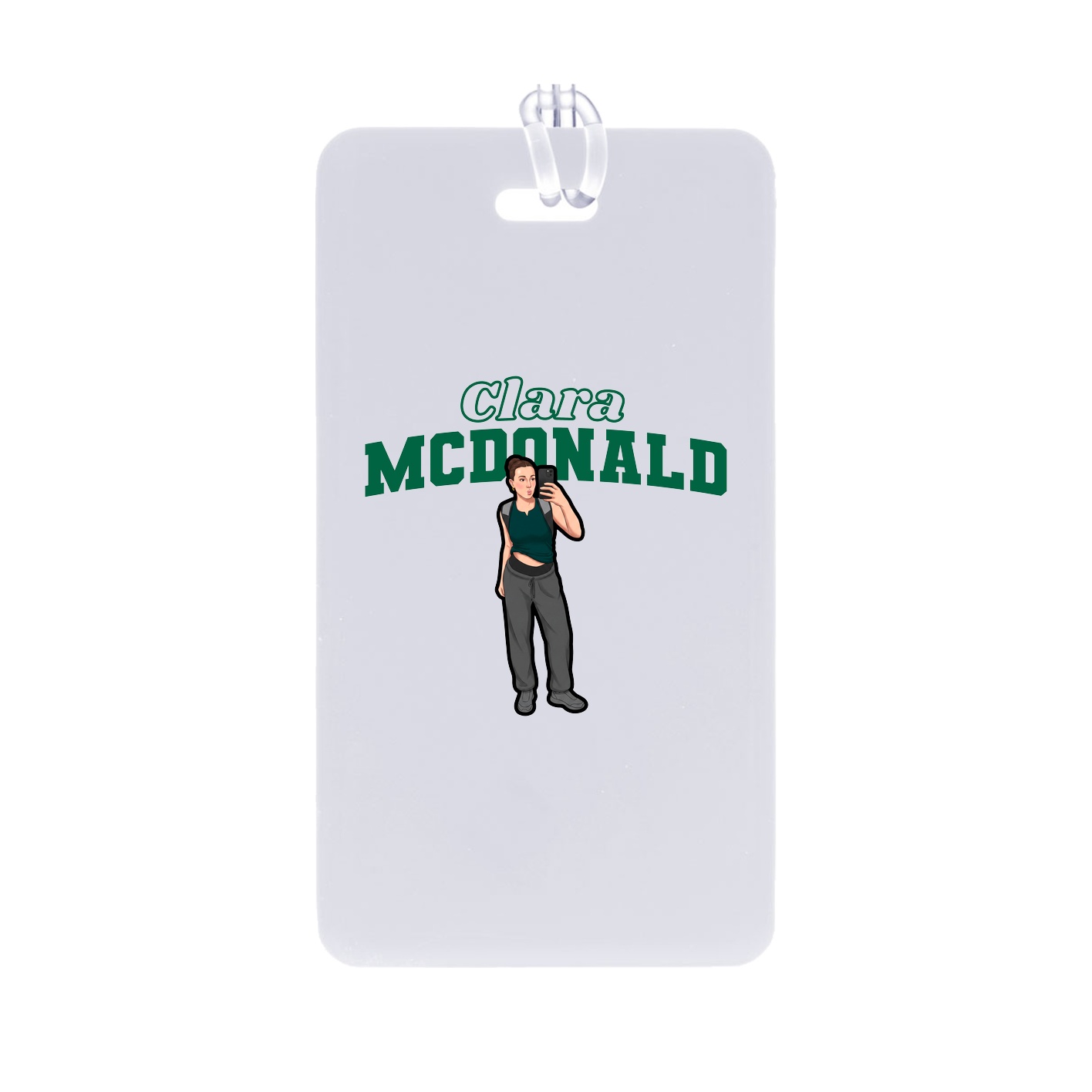 Bag Tag — Name Arch in Classic