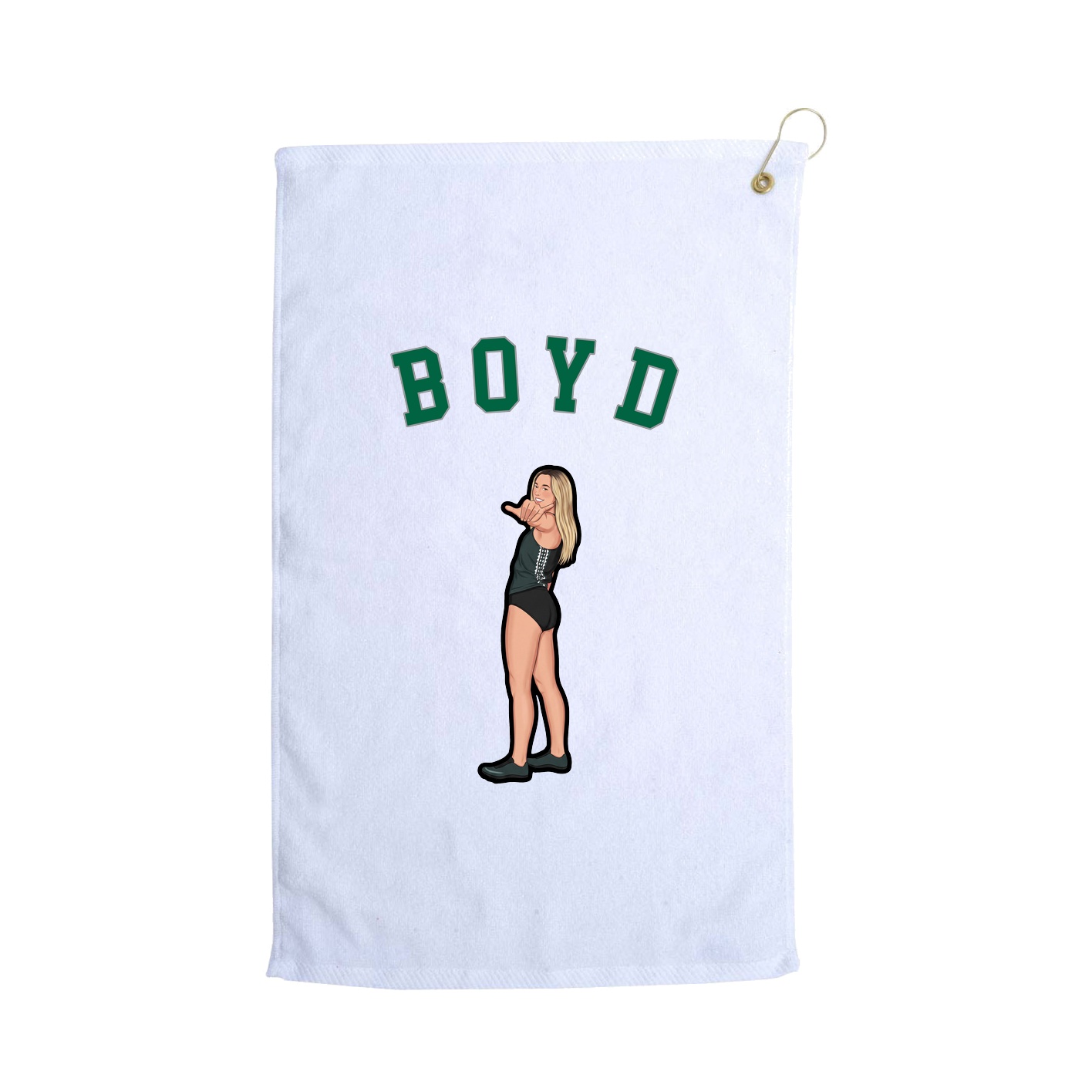 Golf Towel — Shirsey Arch in White
