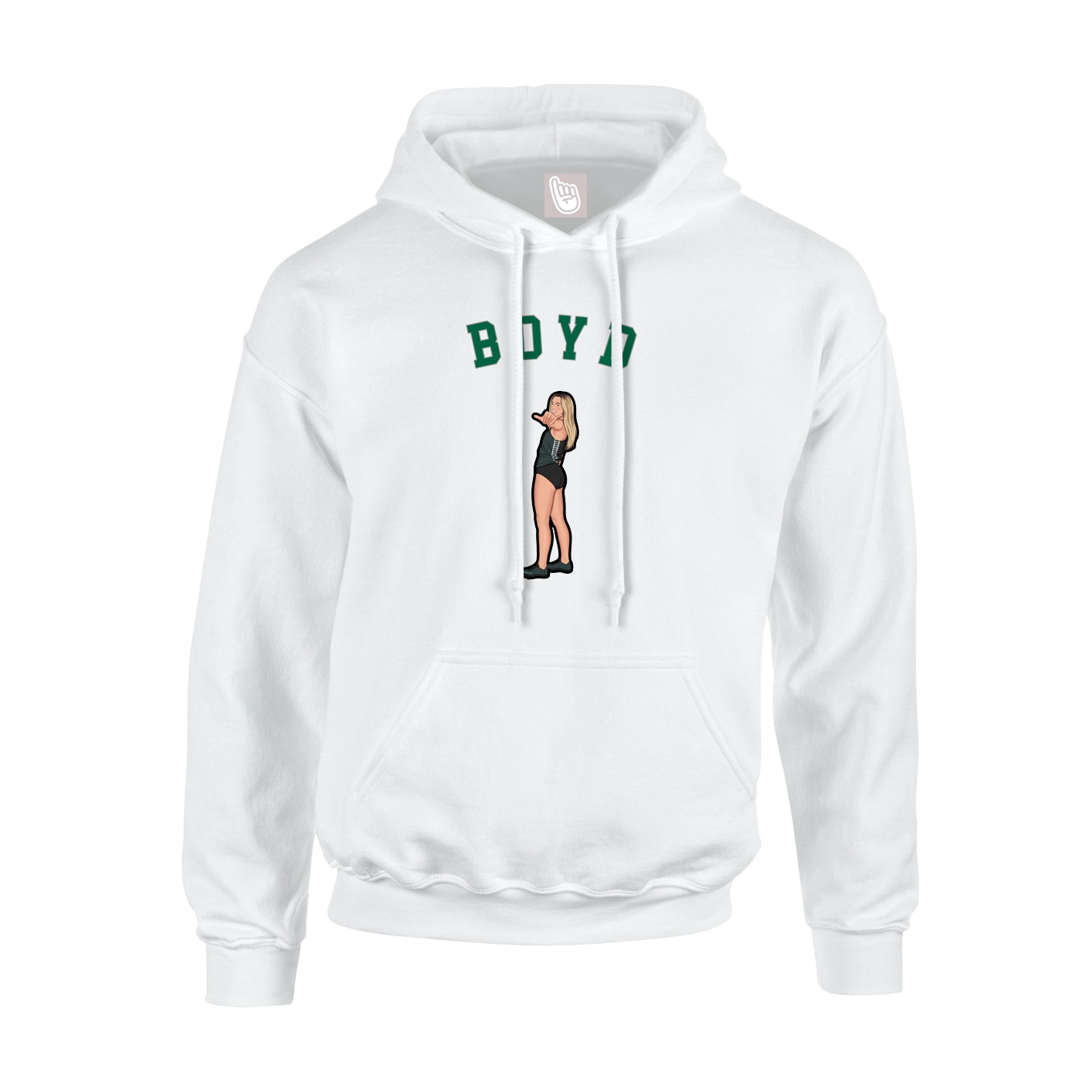Hoodie — Shirsey Arch in White