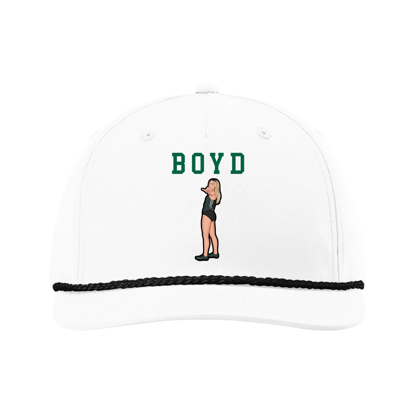 Five-Panel Classic Rope Cap — Shirsey in White