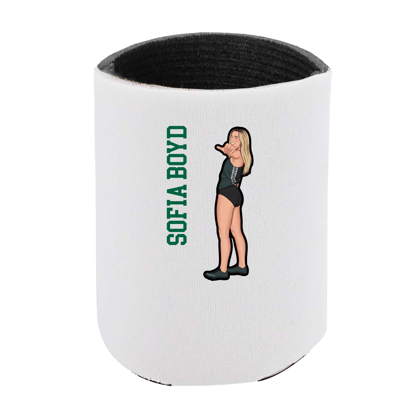 Can Holder — Name Vertical in White