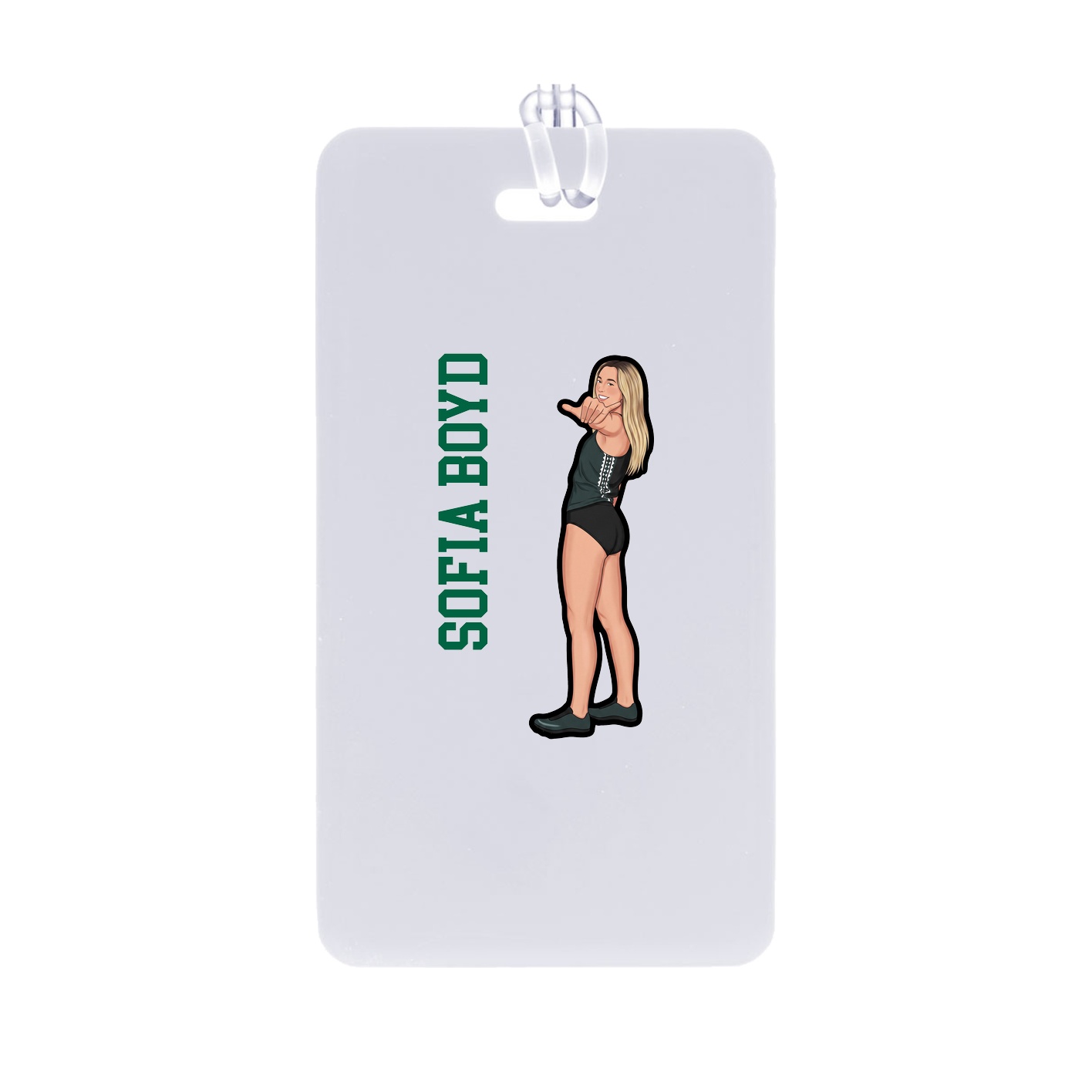 Bag Tag — Name Vertical in Classic