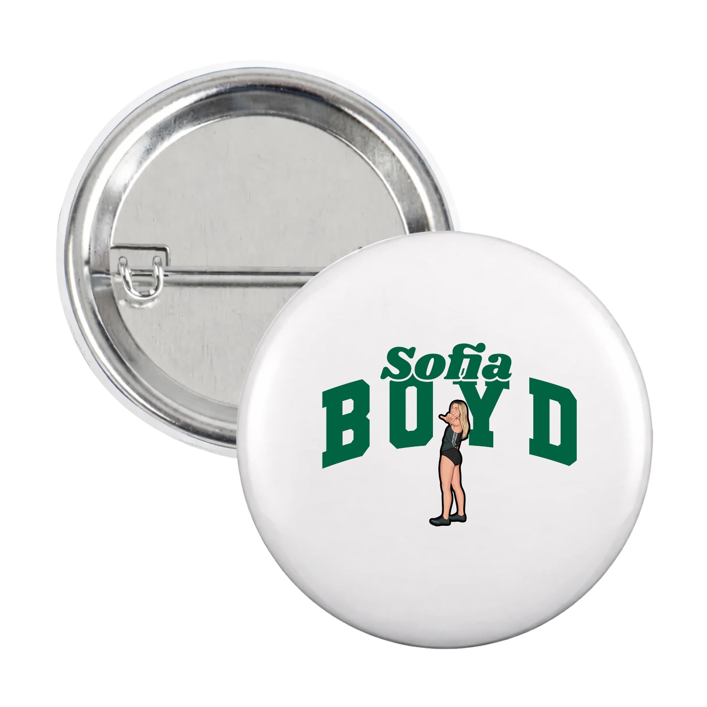 Game Day Button — Signature Arch in White