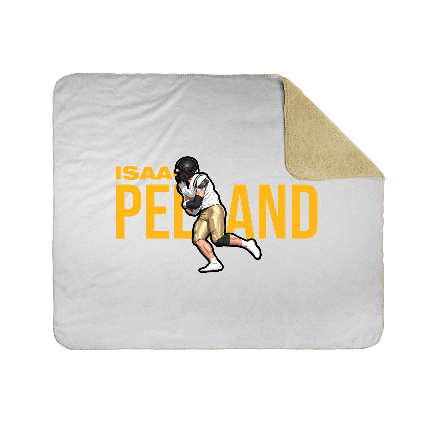 Throw Blanket — Player Name in White