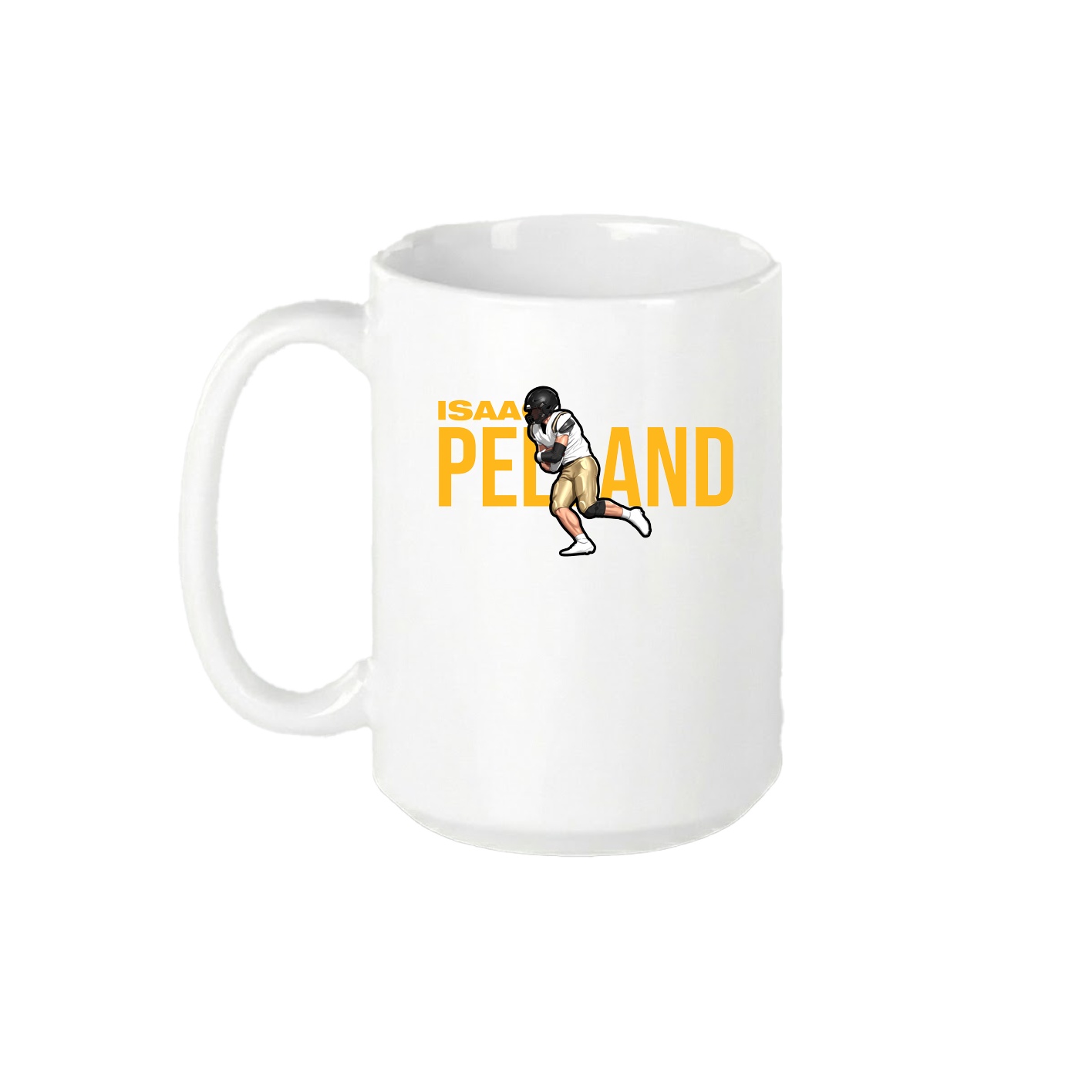 15oz Coffee Mug — Player Name in White