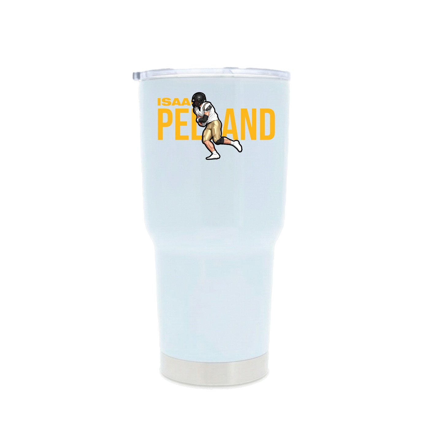 30oz Stainless Steel Tumbler — Player Name in White