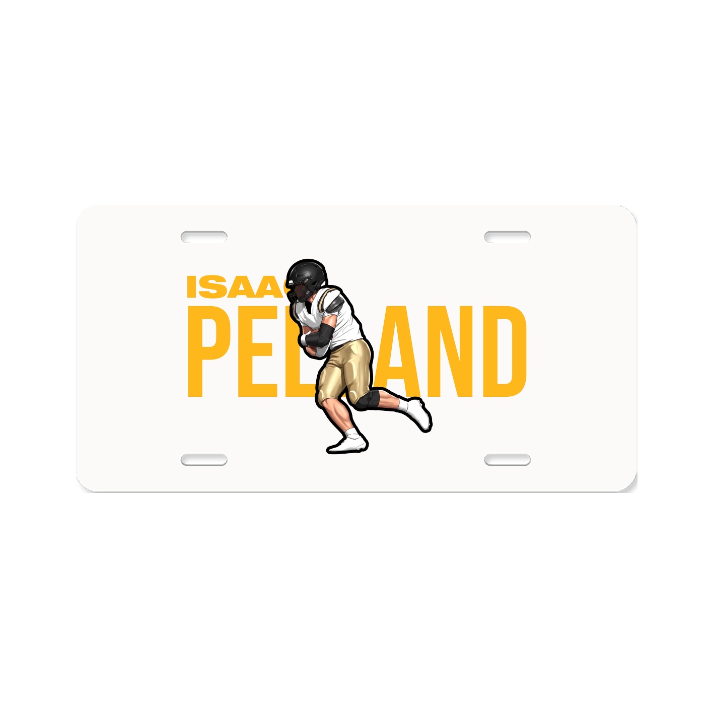 License Plate — Player Name in Classic