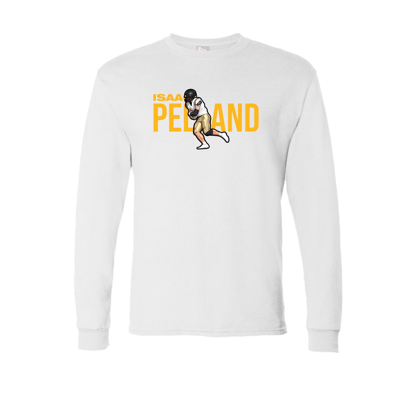 Long Sleeve Tee — Player Name in White