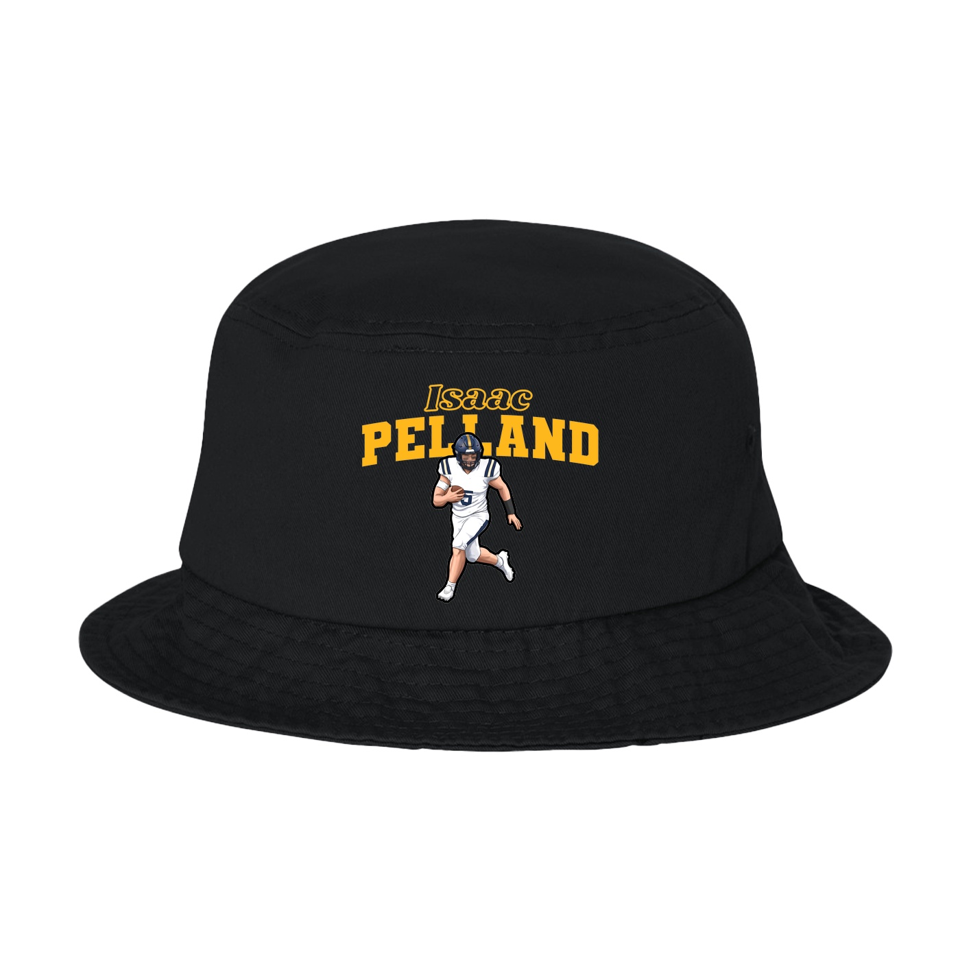 Bucket Cap — Name Arch in Black