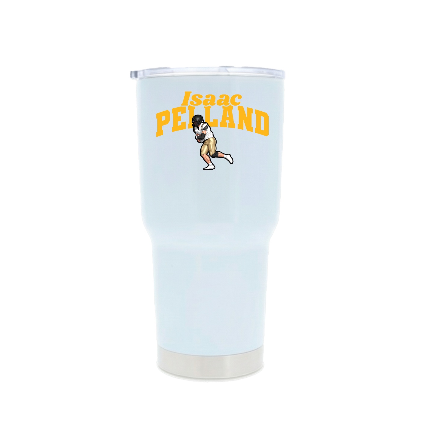 30oz Stainless Steel Tumbler — Signature Arch in White
