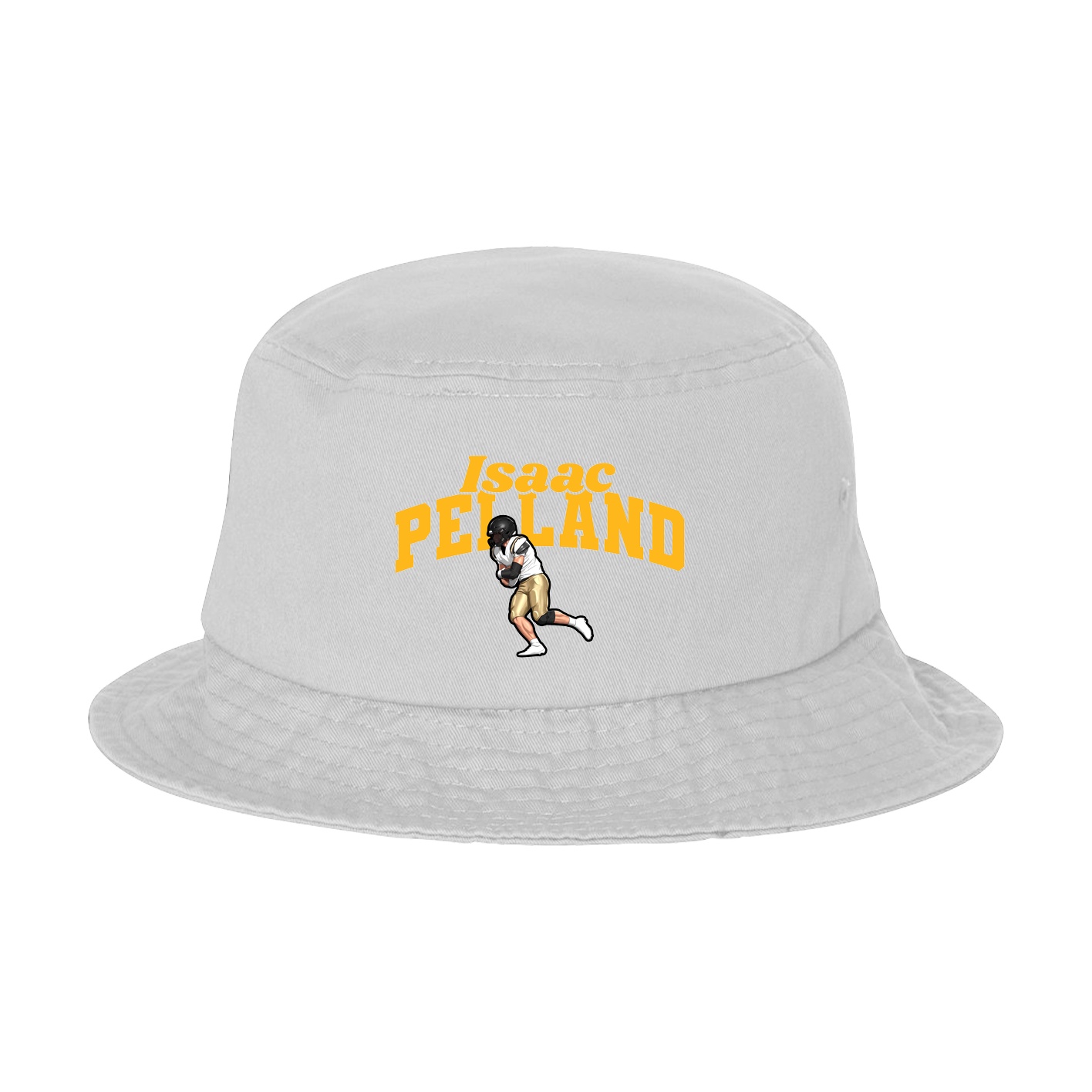 Bucket Cap — Signature Arch in White