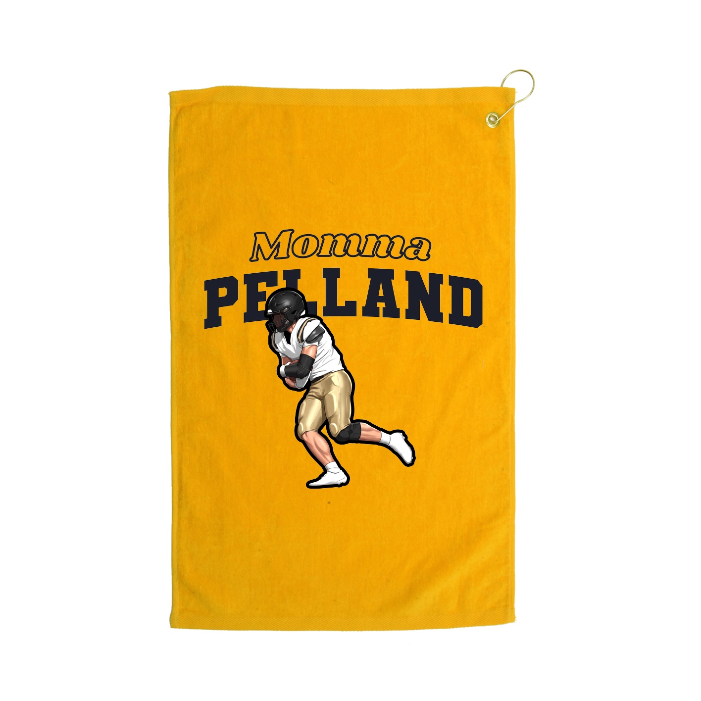 Golf Towel — Mothers Day Block in Gold
