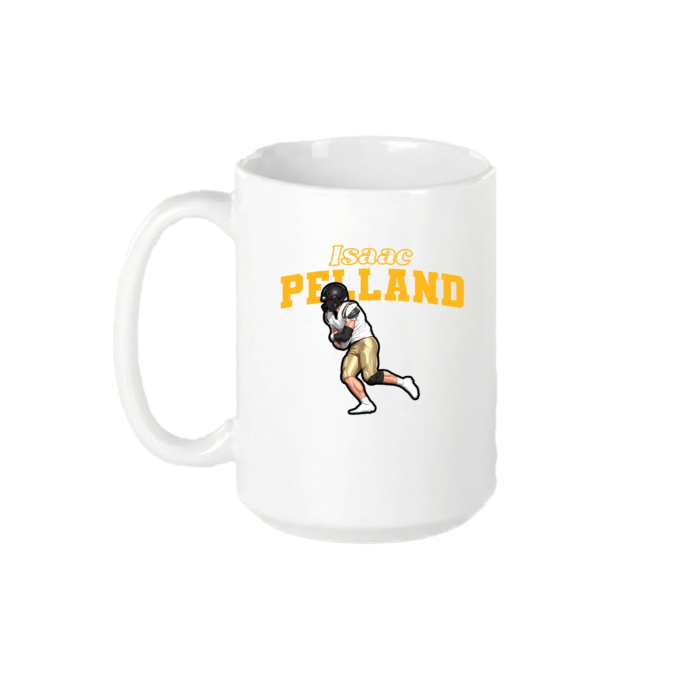 15oz Coffee Mug — Name Arch in White