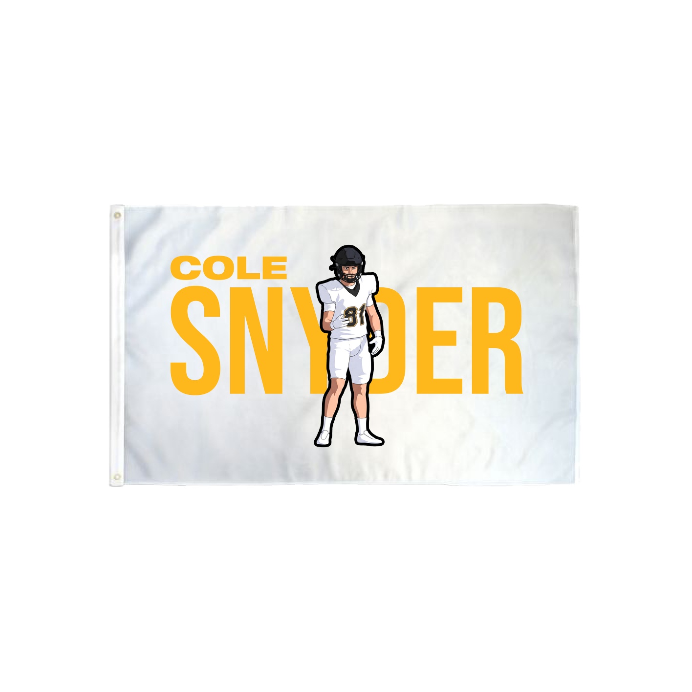 3x5 Flag — Player Name in Classic