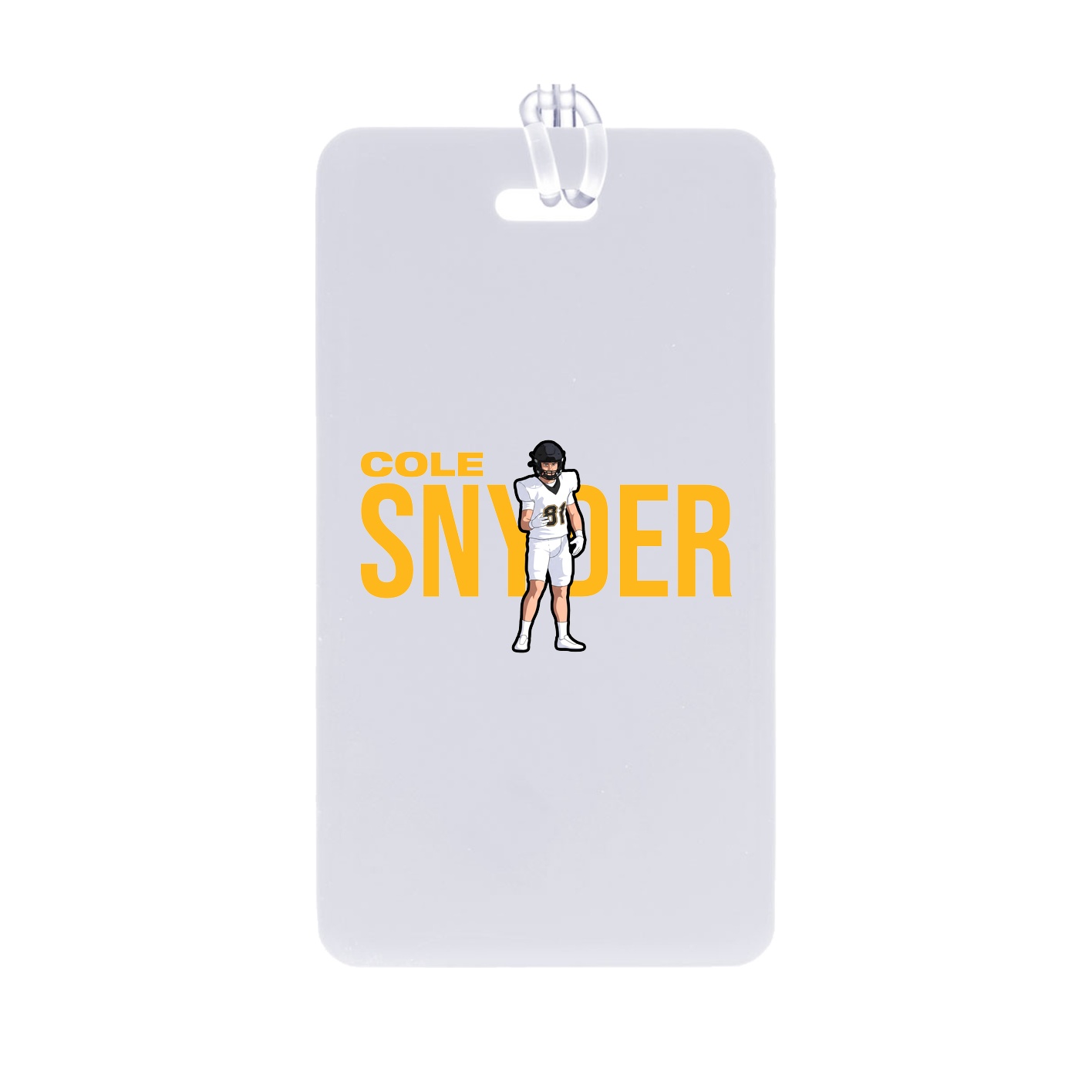 Bag Tag — Player Name in Classic