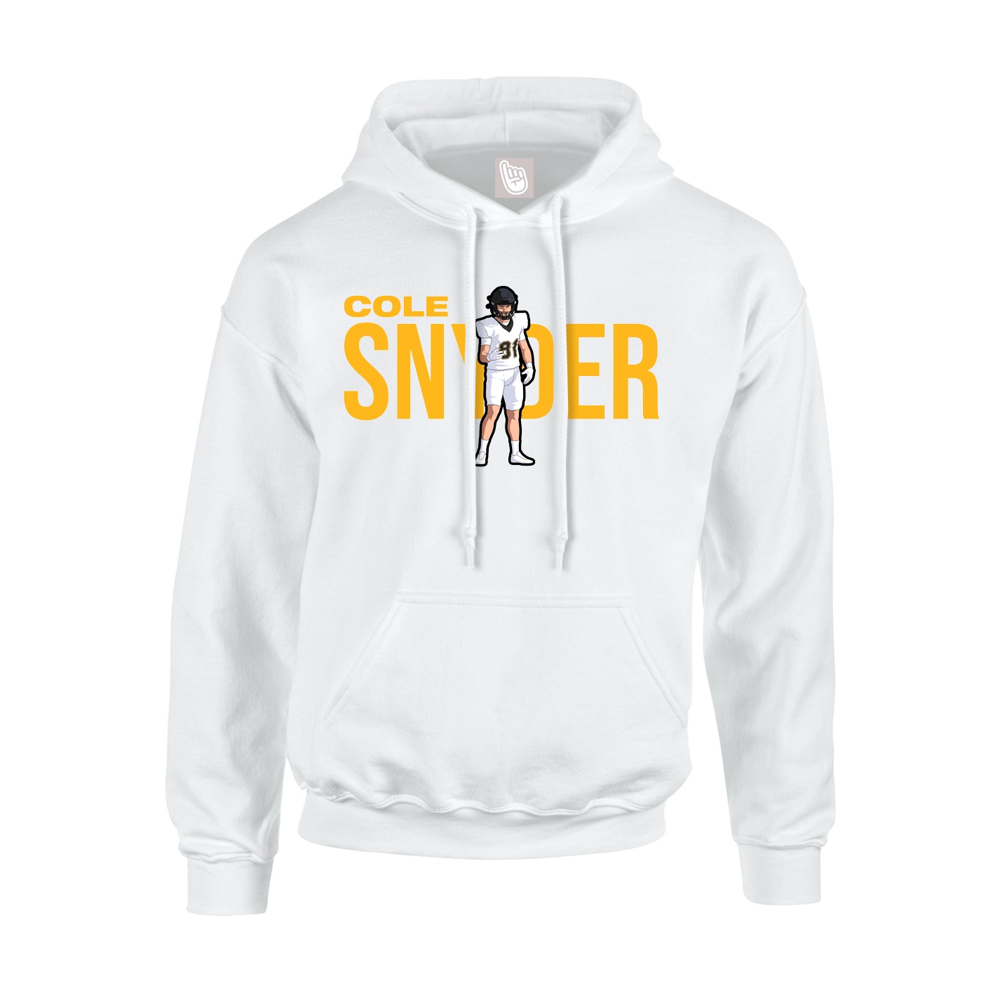 Hoodie — Player Name in White