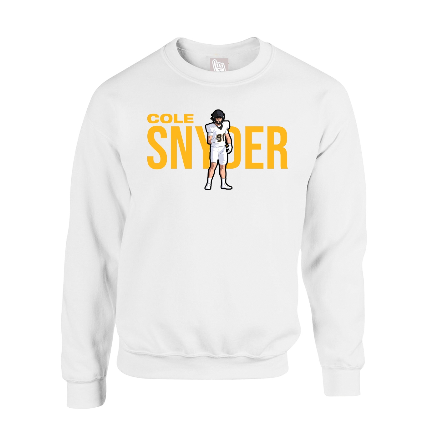 Fleece Crew — Player Name in White