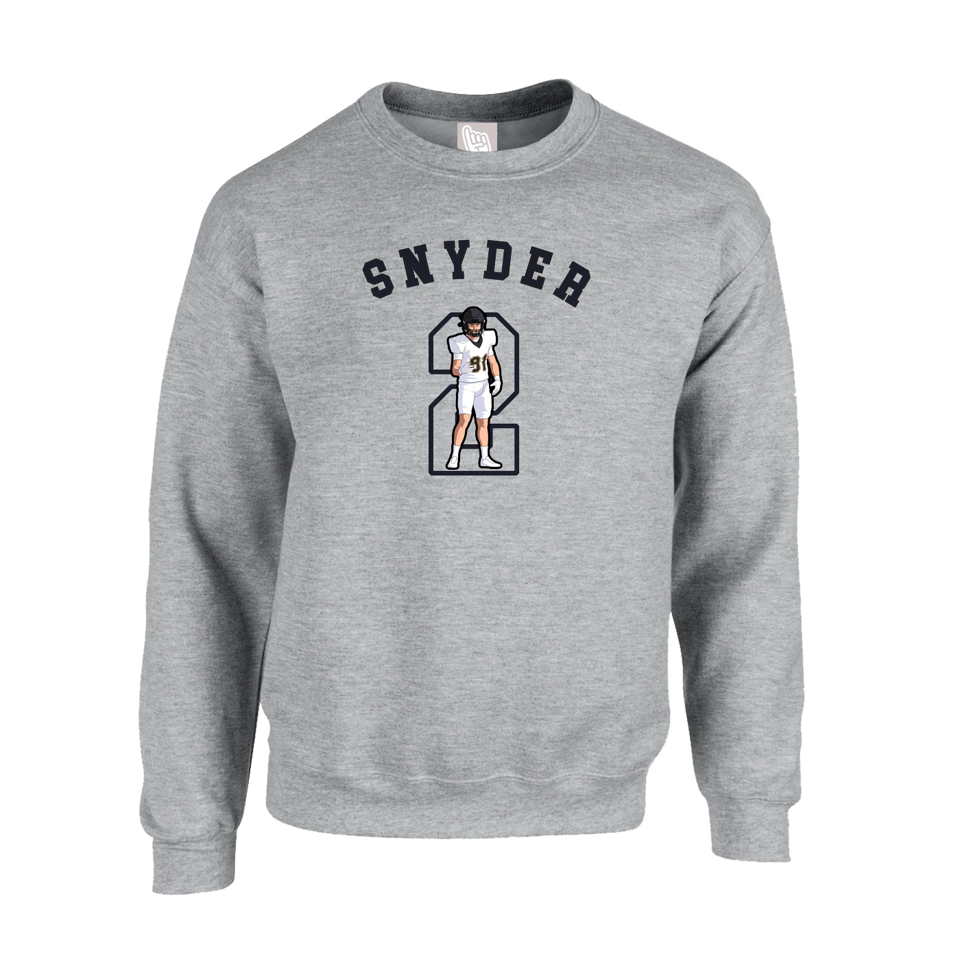 Fleece Crew — Shirsey Arch in Grey