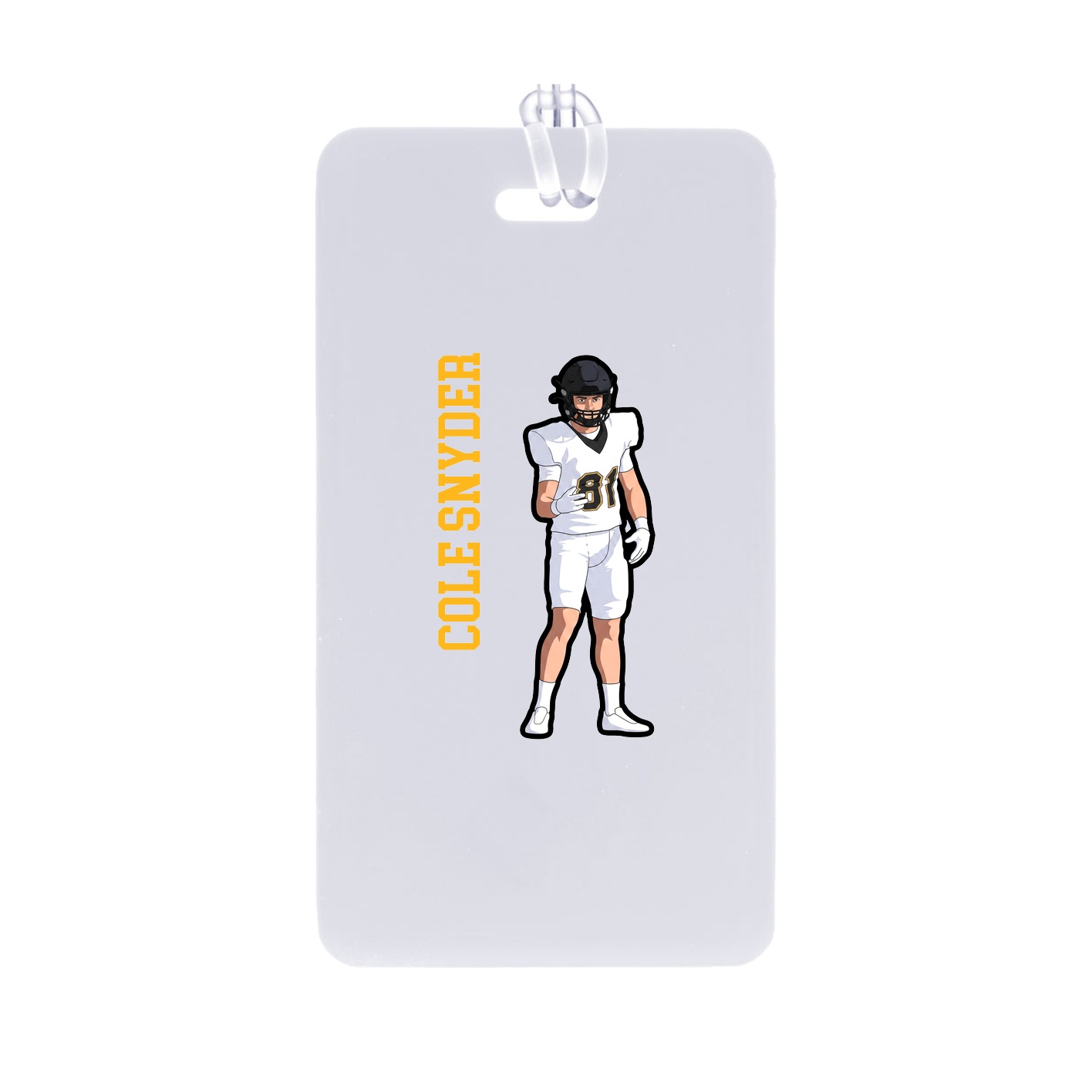 Bag Tag — Name Vertical in Classic